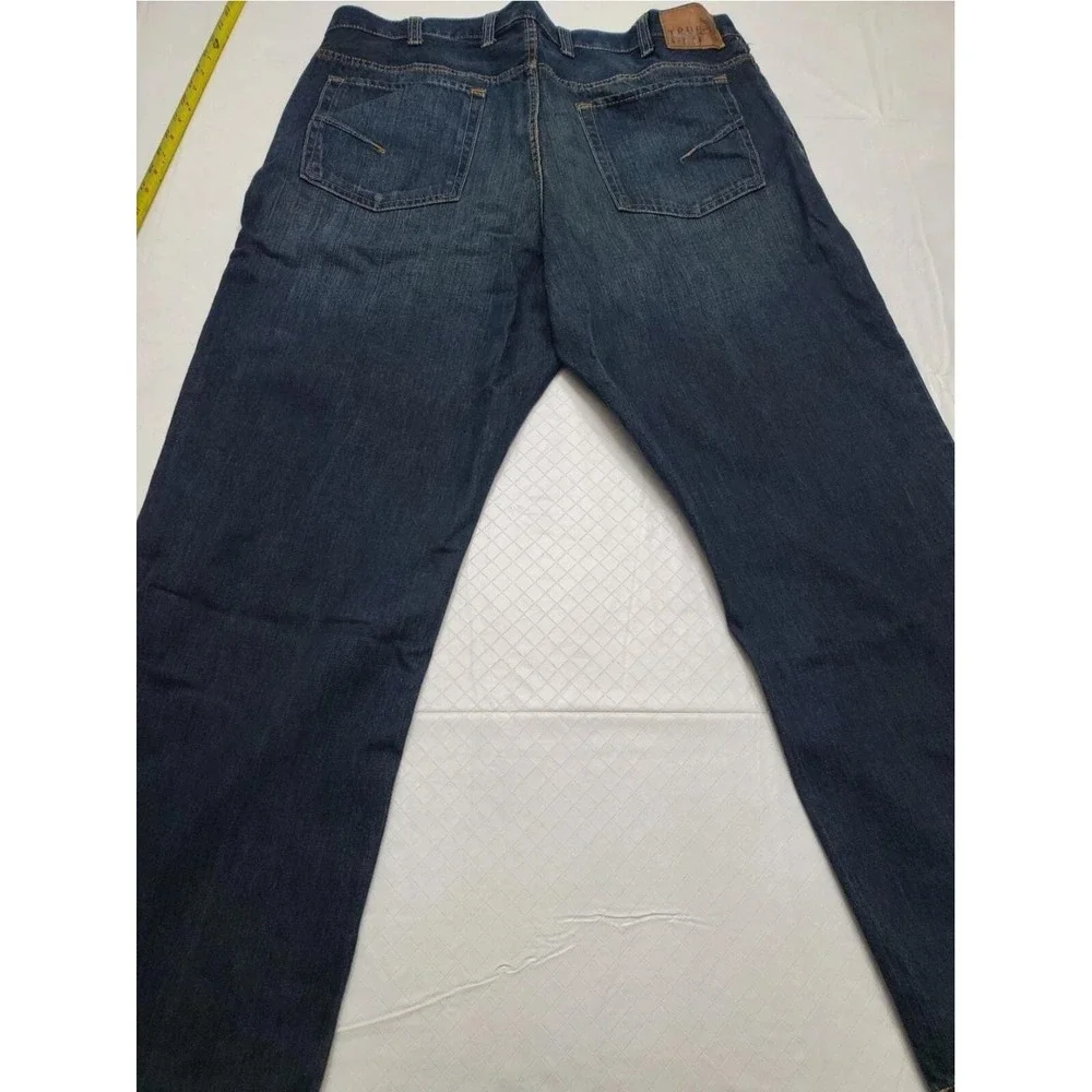 True Nation Jeans Mens 42x32 Blue Relaxed Fit Straight Leg Denim Big & Tall